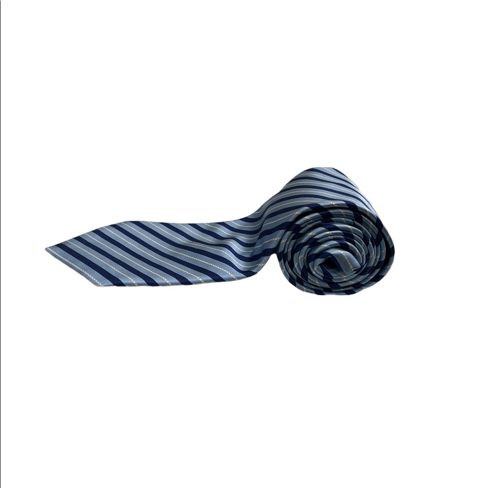 Stefano Ricci Mens Blue Striped Neck Tie
